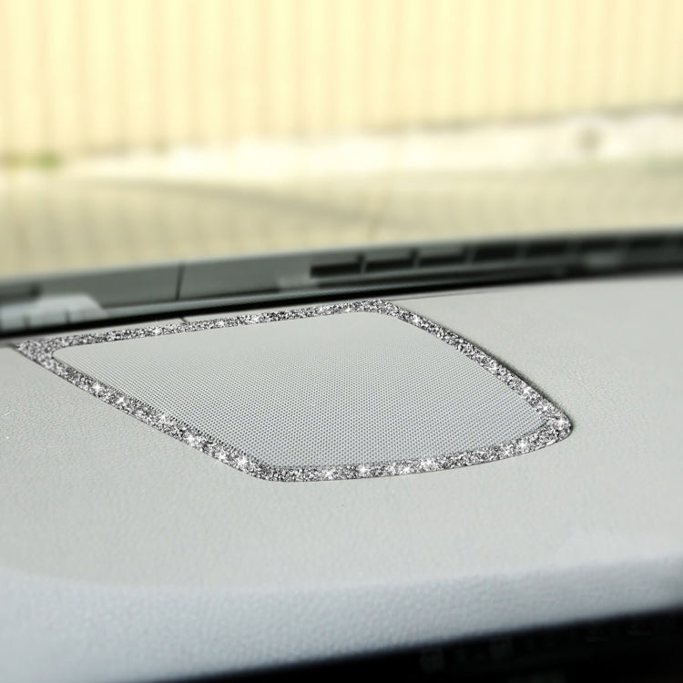For BMW F10 2011-2017 Car Big Speaker Frame Diamond Decorative Sticker