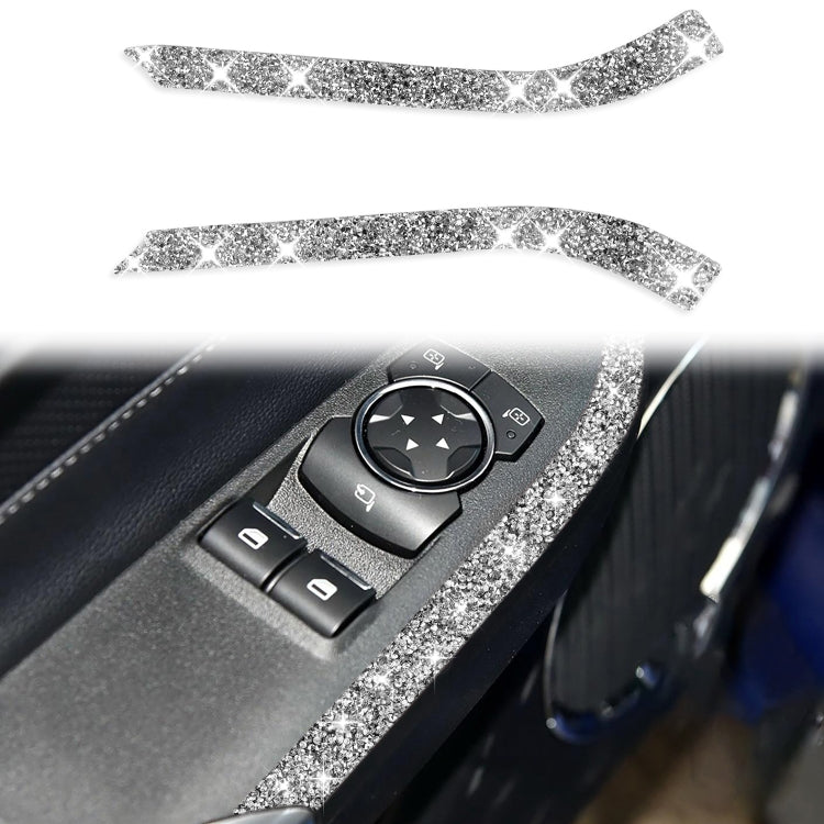 Car Window Lift Side Diamond Decoration Sticker