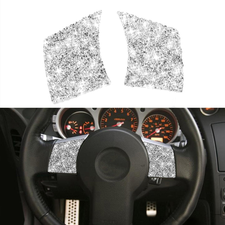 For Nissan 350Z 2003-2009 2pcs Car Steering Wheel Button Frame B
