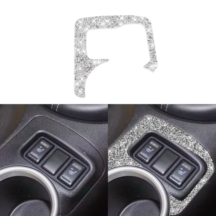 Car Central Control Heating Button Outer Frame Diamond Decoration