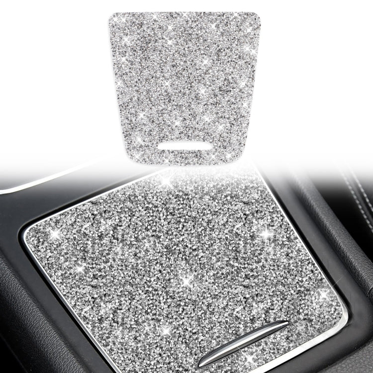 Car Central Control Storage Box Cover Diamond Decoration Sticker