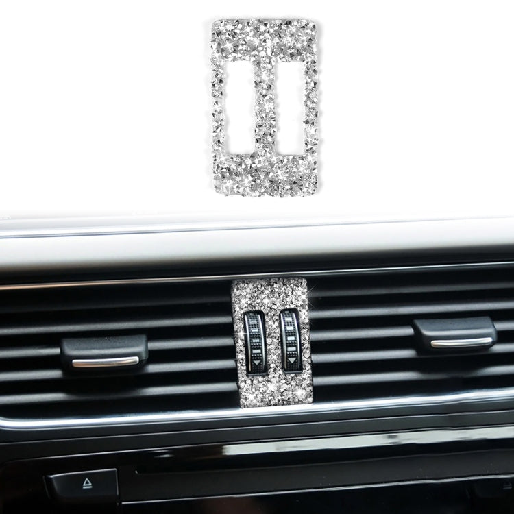 Car Air Conditioner Air Outlet Knob Diamond Decoration Sticker
