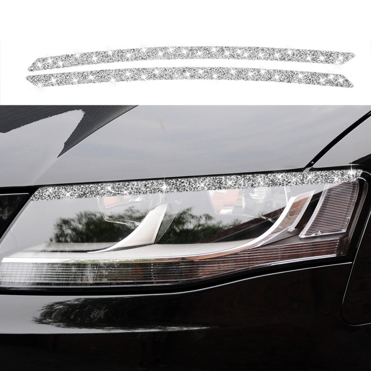 Car Light Eyebrow Diamond Decoration Sticker