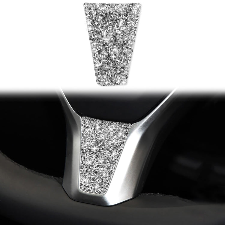 For Tesla Model S/X Car Steering Wheel Diamond Sticker