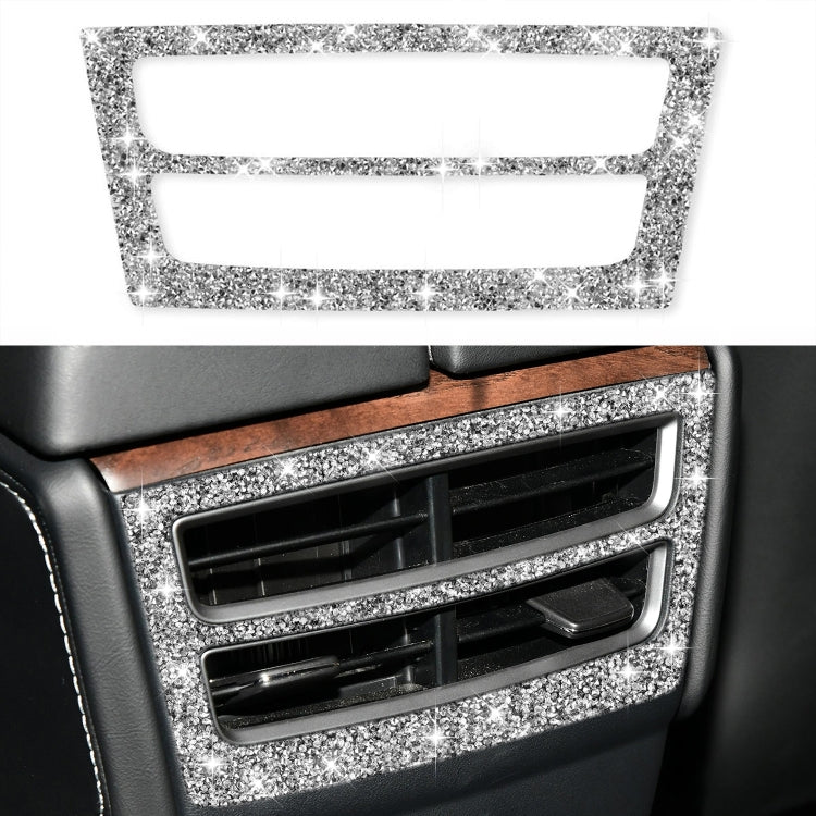 For Tesla Model X Car Rear Air Outlet Panel Diamond Sticker