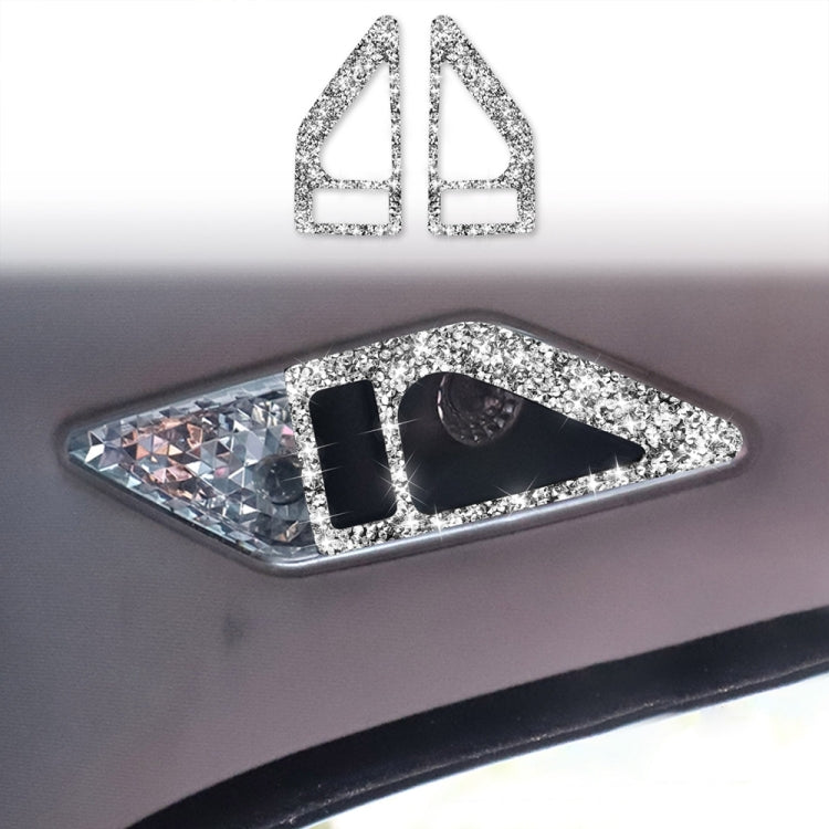Car Rear Seat Reading Light Diamond Decoration Sticker