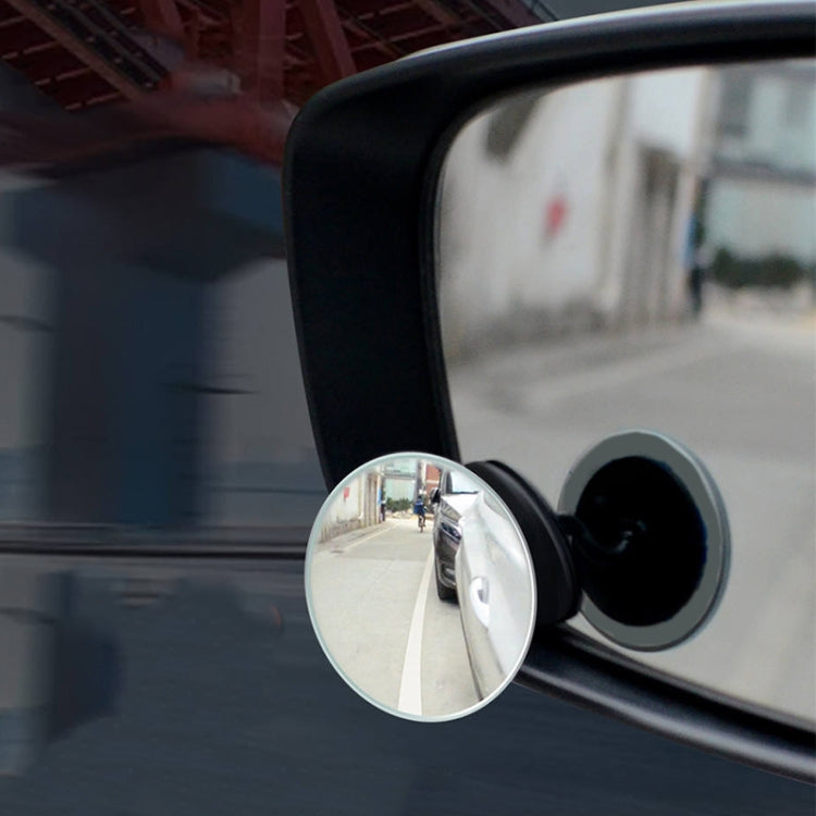 3R 3R-050 Car Rear View Mirror Auxiliary Mirror Car Adjustable Round