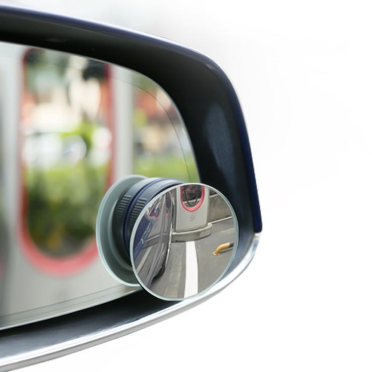 3R 3R-357 Car Suction Cup Auxiliary Side View Mirror Round Blind Spot