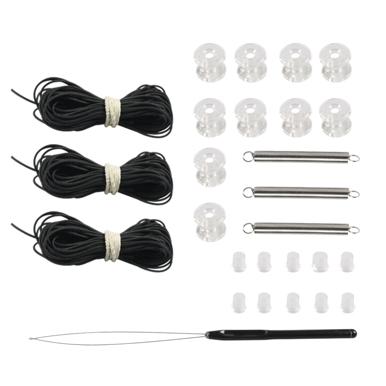 27pcs / Set RV / Yacht Pleated Shade Accessories Pull Cord Double