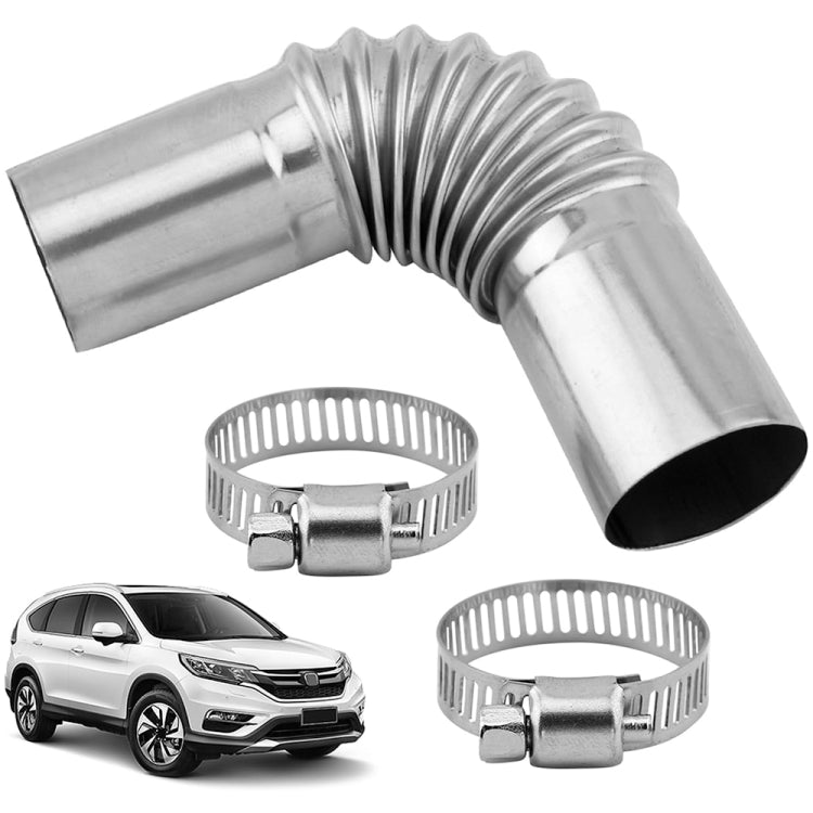 Car Parking Heater 13cm Elbow Stainless Steel Threaded Exhaust Tube