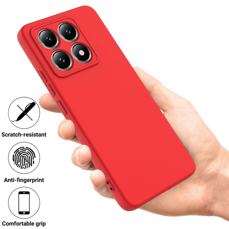 Solid Color Liquid Silicone Dropproof Full Coverage Phone Case, For Xiaomi 14T, For Xiaomi Poco M6 4G, For Xiaomi Poco M6 Plus, For Xiaomi 14 Civi / Civi 4 Pro, For Xiaomi Poco F6