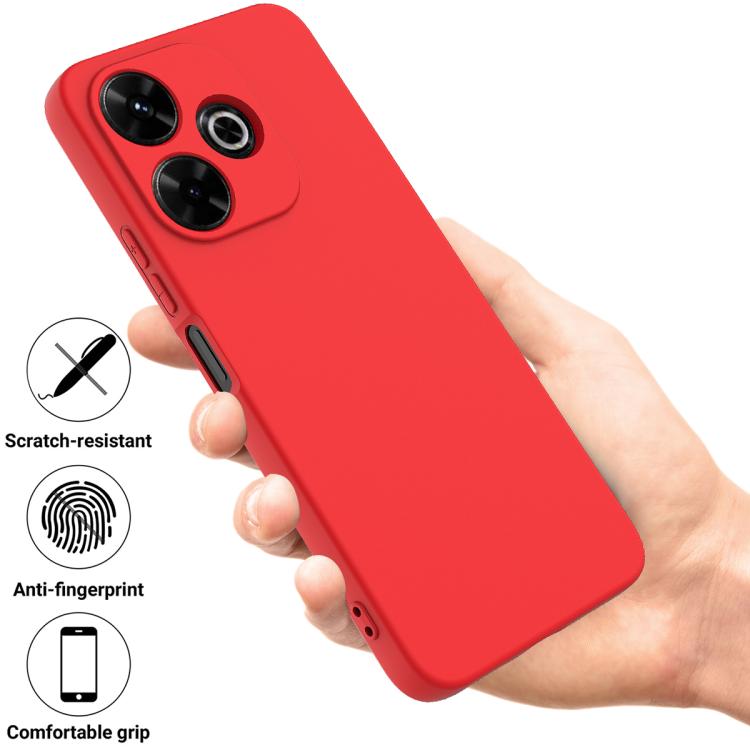 Solid Color Liquid Silicone Dropproof Full Coverage Phone Case, For Redmi 13x 4G, For Redmi A5 NFC 4G 173mm, For Redmi A5 4G 171.7mm / Poco C71, For Redmi Note 14S 4G, For Redmi Note 14 4G 164.84mm, For Redmi 14C 4G / 14R / Poco C75