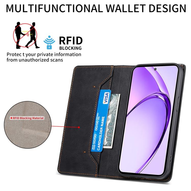 Business Solid Color Magnetic RFID Leather Phone Case, For Xiaomi 15T Pro 5G, For Xiaomi 15T 5G, For Xiaomi 15 Ultra, For Xiaomi Poco X7 Pro / Redmi Turbo 4