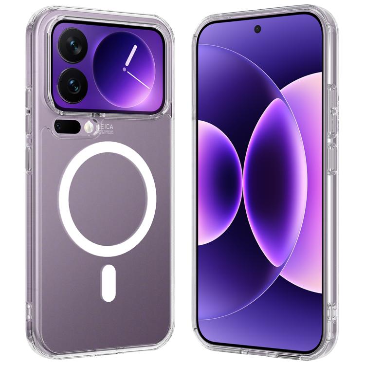 MagSafe Clear Acrylic PC Hybrid TPU Phone Case, For Xiaomi 17 Pro Max, For Xiaomi 17 Pro, For Xiaomi 17, For Xiaomi 15T Pro, For Xiaomi 15 Ultra, For Xiaomi 15 Pro, For Xiaomi 15, For Xiaomi 14T Pro, For Xiaomi 14 Ultra