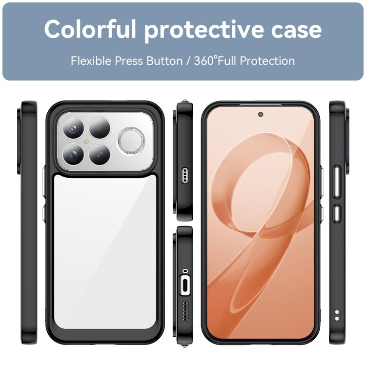 Colorful Series Acrylic Hybrid TPU Phone Case, For Redmi K90 Pro Max / Poco F8 Ultra, For Redmi K90 / Poco F8 Pro, For Redmi 15C 5G / 4G EU 173mm, For Redmi 15 5G Global / 15 4G SEA