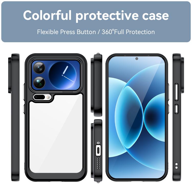 Colorful Series Acrylic Hybrid TPU Phone Case, For Xiaomi 17 Pro Max, For Xiaomi 17 Pro, For Xiaomi 17, For Xiaomi 15T Pro 5G
