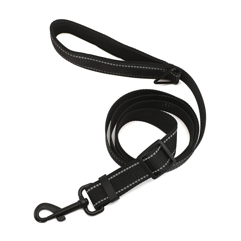1.8m Nylon Reflective Pet Leash, Size:M(Black)