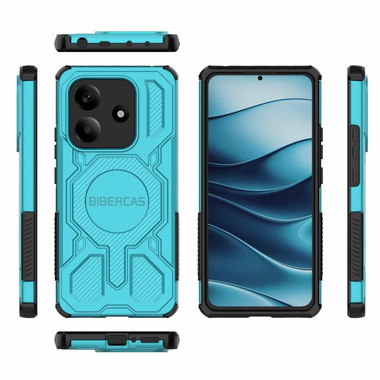BIBERCAS Real Color Series MagSafe Shockproof Phone Case, For Redmi Note 14 5G, For Redmi Note 14 Pro+ 5G, For Redmi Note 14 Pro 5G, For Redmi K70E