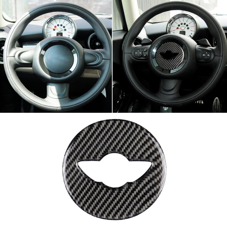 Car Steering Wheel Logo R Chassis Carbon Fiber Decorative Sticker for