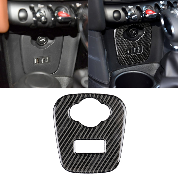 Car F Chassis Cigarette Lighter Cover Panel Carbon Fiber Decorative