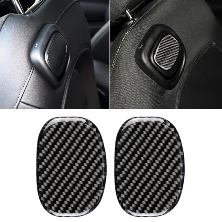 Car Seat Back Handle Carbon Fiber Decorative Sticker for BMW Mini