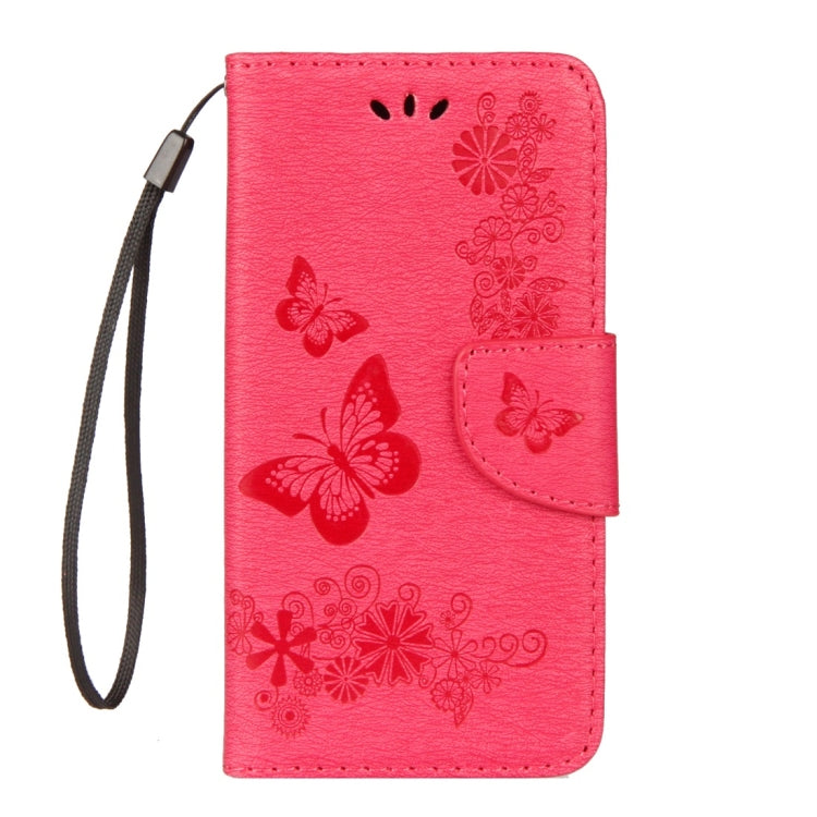 For Huawei  P9 Lite Mini Vintage Embossed Floral Butterfly Pattern Horizontal Flip Leather Case with Card Slot & Holder & Wallet & Lanyard , For P9 Lite Mini