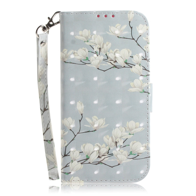 3D Colored Drawing Magnolia Pattern Horizontal Flip Leather Case for Huawei P Smart+ 2019 / Enjoy 9s / Honor 10i / Honor 20i / Honor 20 Lite, with Holder & Card Slots & Wallet, For Huawei P Smart+ 2019