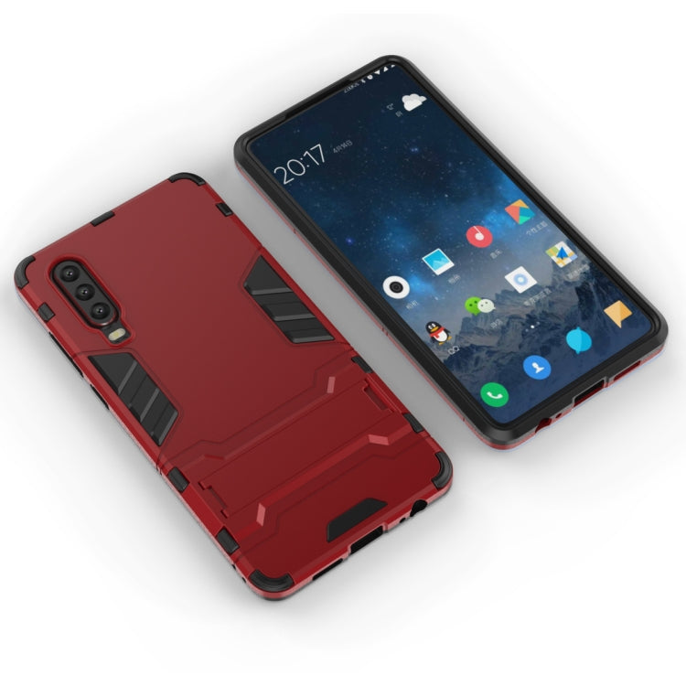Shockproof PC + TPU Case for Huawei P30, with Holder, For Huawei P30