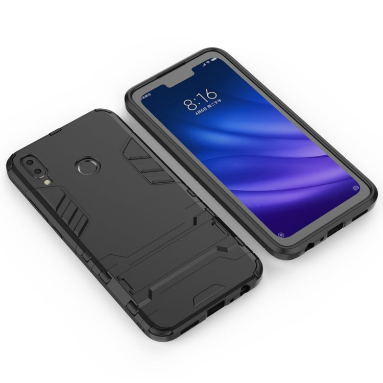 Shock Absorbing PC + TPU Case for Huawei Y9 (2019) / Enjoy 9 Plus, with Holder, For Huawei Y9 (2019) / Enjoy 9 Plus