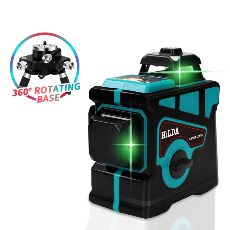 Hilda LS055 Laser Level 12 Lines 3D Self-leveling 360 Cross Horizontal ...