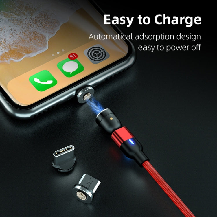 1m 3A Output 3 in 1 USB to 8 Pin + USB-C / Type-C + Micro USB 540 Degr ...