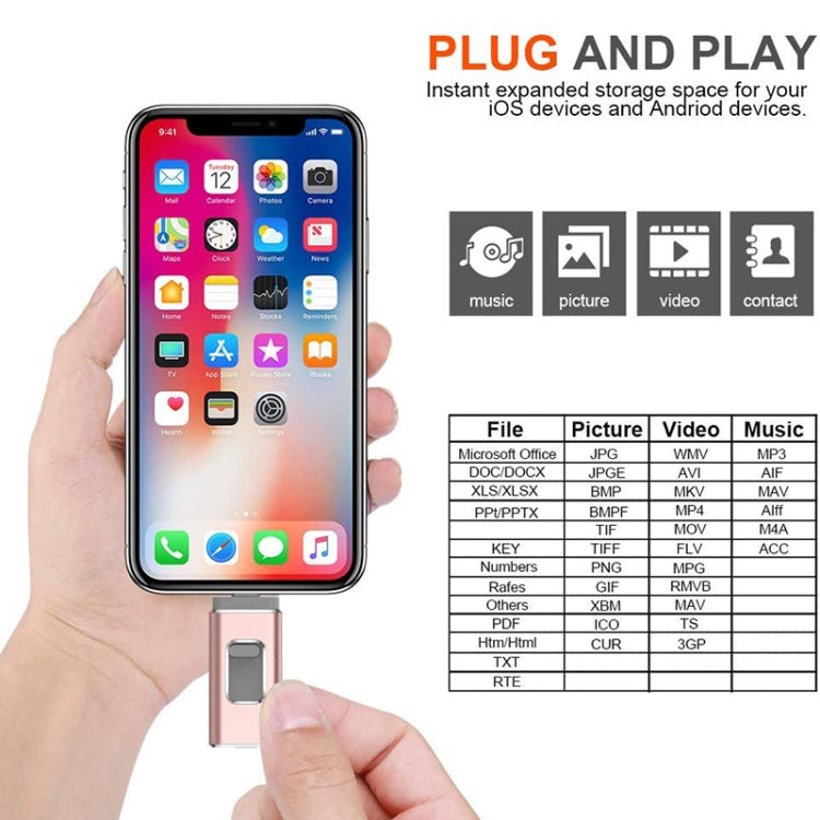 easyflash RQW-01B 3 in 1 USB 2.0 & 8 Pin & Micro USB 32GB Flash Drive ...