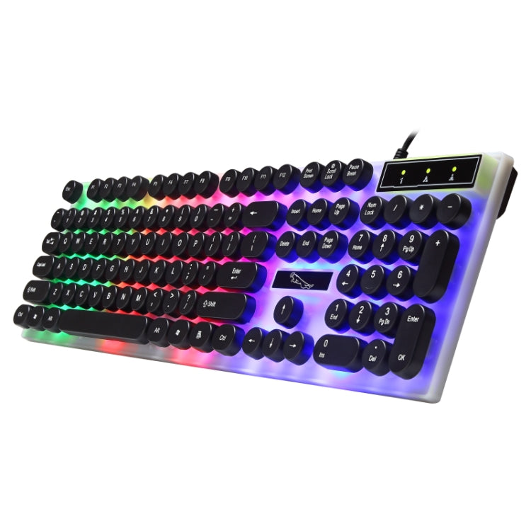 Chasing Leopard G21 USB 104-keys Waterproof Floating Round Punk
