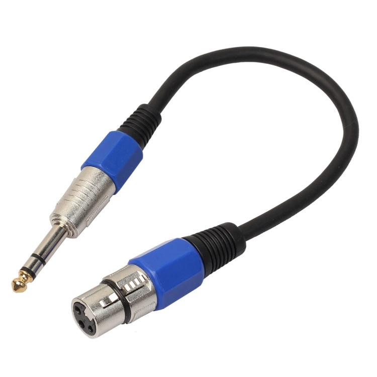 30cm XLR 3-Pin Female to 1/4 inch (6.35mm) Male Plug Stereo TRS
