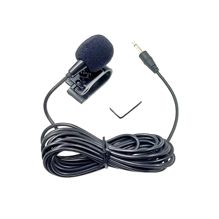 ZJ025MR Stick-on Clip-on Lavalier 2.5mm Jack Mono Microphone for Car