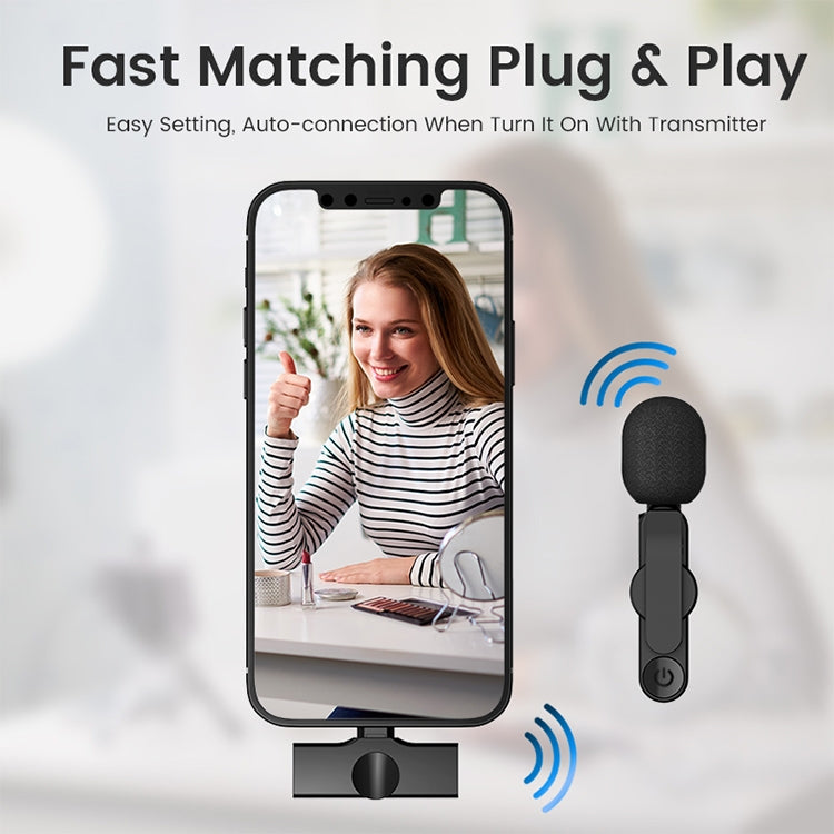 EP033T USB-C / Type-C Interface Lavalier Wireless Radio Microphone, EP ...
