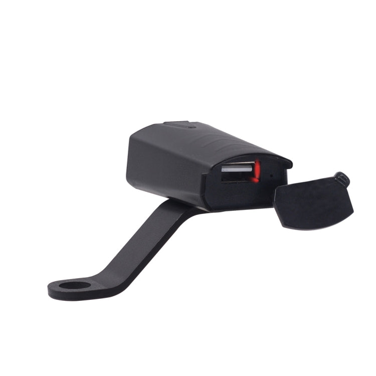 Motorcycle Waterproof DC 8-32V 5V / 1.2A Rearview Mirror USB Phone