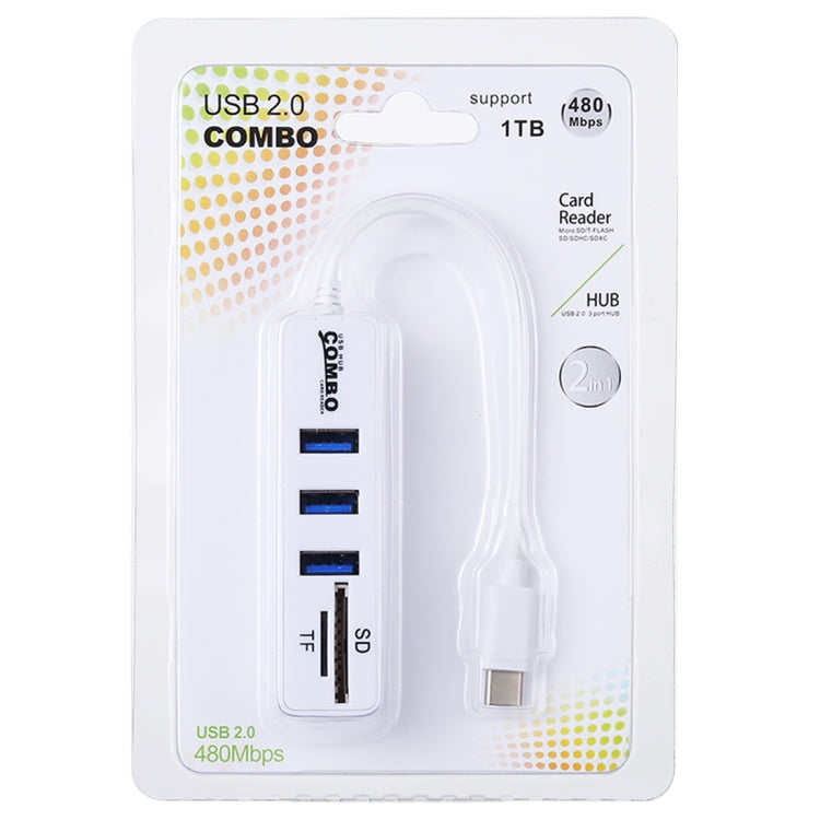 2 in 1 TF & SD Card Reader + 3 x USB Ports to USB-C /... – Bulky Mart