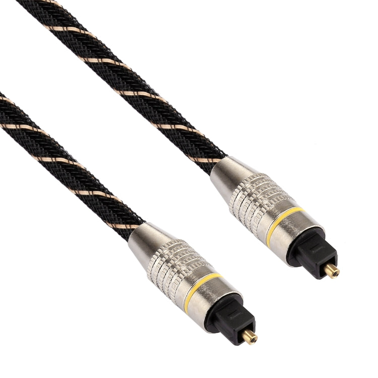 10m OD6.0mm Gold Plated Metal Head Woven Net Line Toslink Male to Male ...