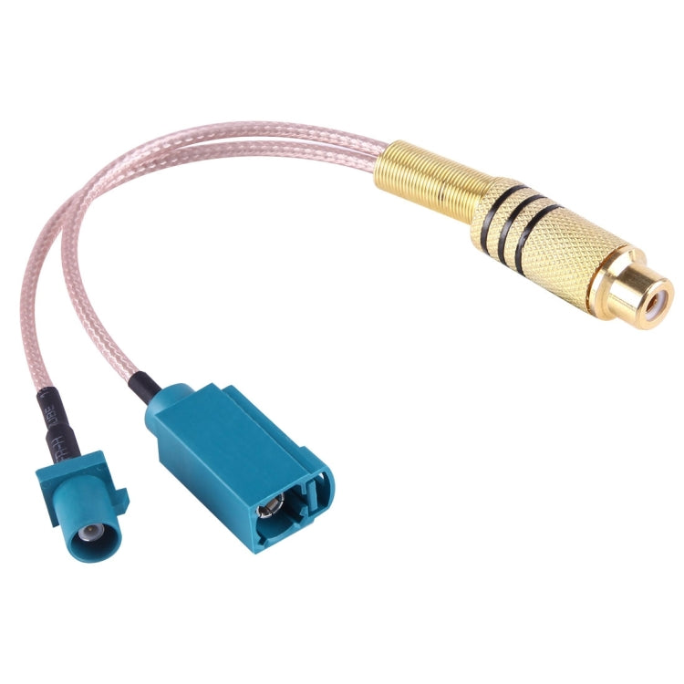 15cm RCA Female to FAKRA Male + FAKRA Z Type Female RG316 Cable with