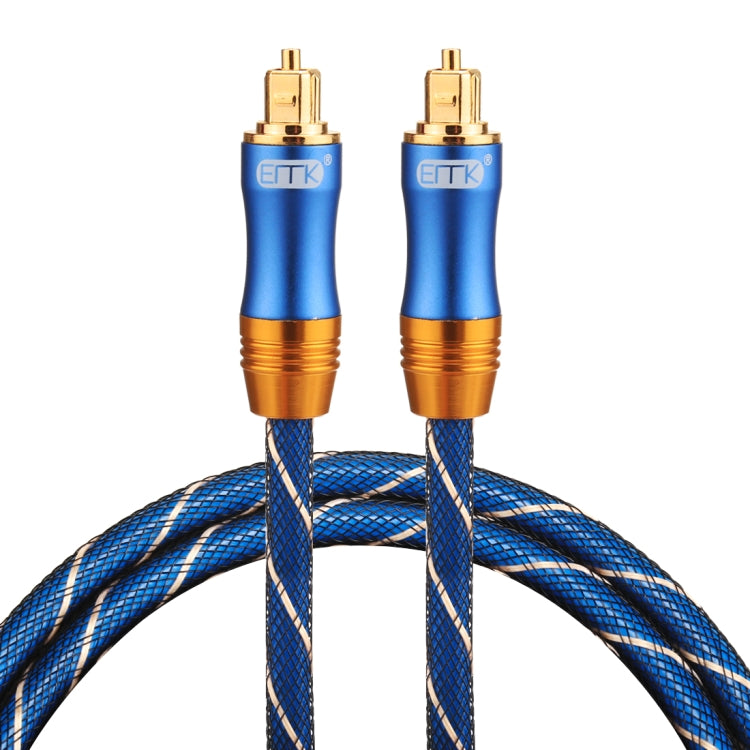 EMK LSYJ-A010 1m OD6.0mm Gold Plated Metal Head Toslink Male to Male