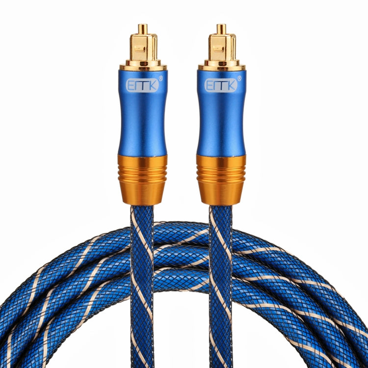 EMK LSYJ-A 1.5m OD6.0mm Gold Plated Metal Head Toslink Male to Male