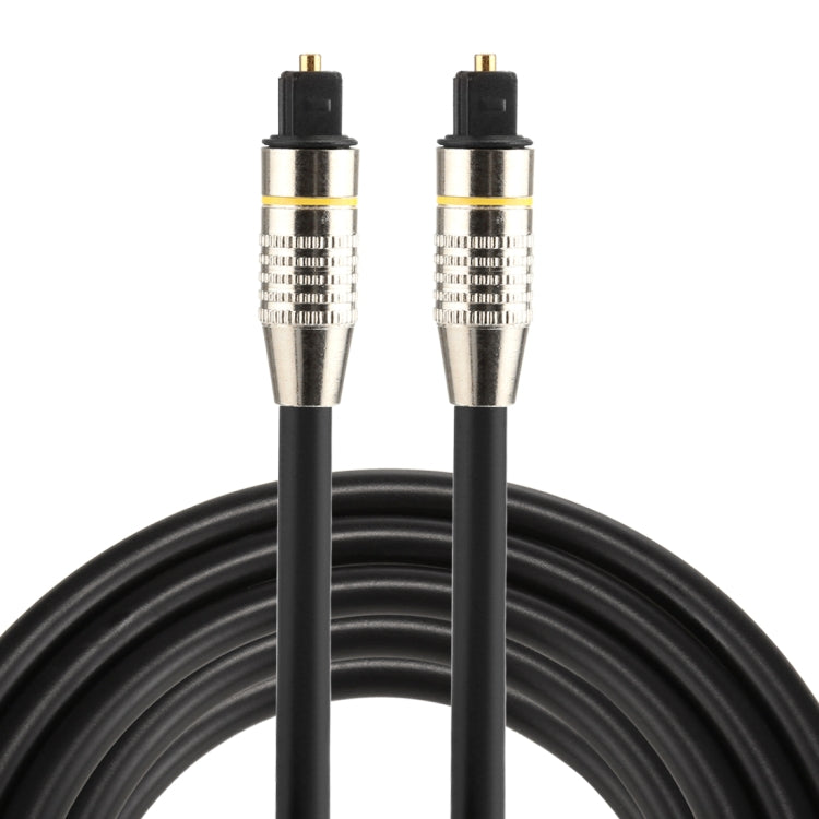 2m OD6.0mm Nickel Plated Metal Head Toslink Male to Male Digital