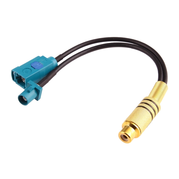 15cm RCA Female to FAKRA Male + FAKRA Z Type Female RG174 Cable with