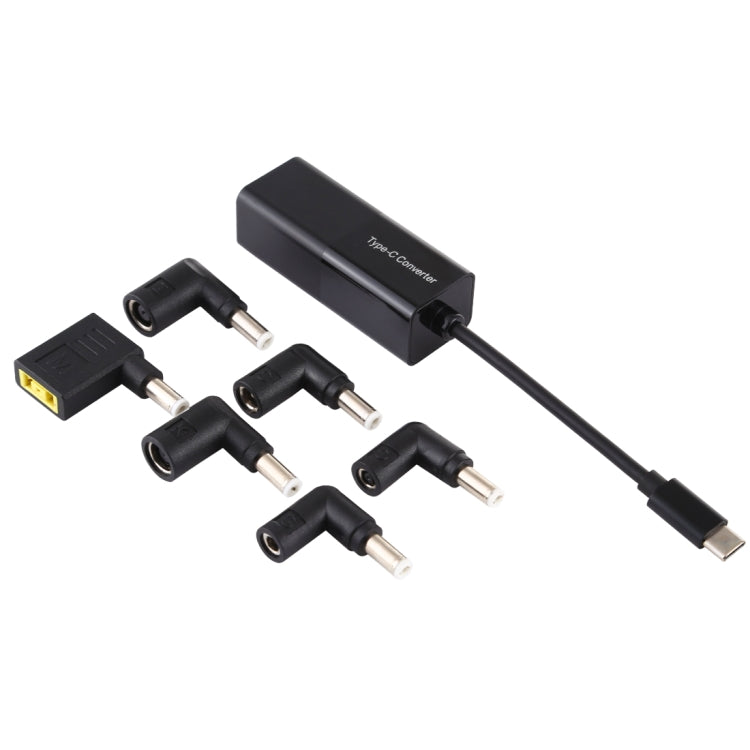 Laptop Power Adapter 65W USB-C / Type-C Converter to 6 in 1 Power Adapter