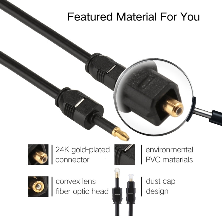 3m OD4.0mm Toslink Male to 3.5mm Mini Toslink Male... – Bulky Mart