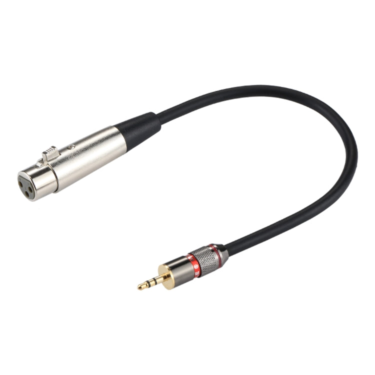 Metal Head 3.5mm Male to Aluminum Shell 3 Pin XLR CANNON Female Audio