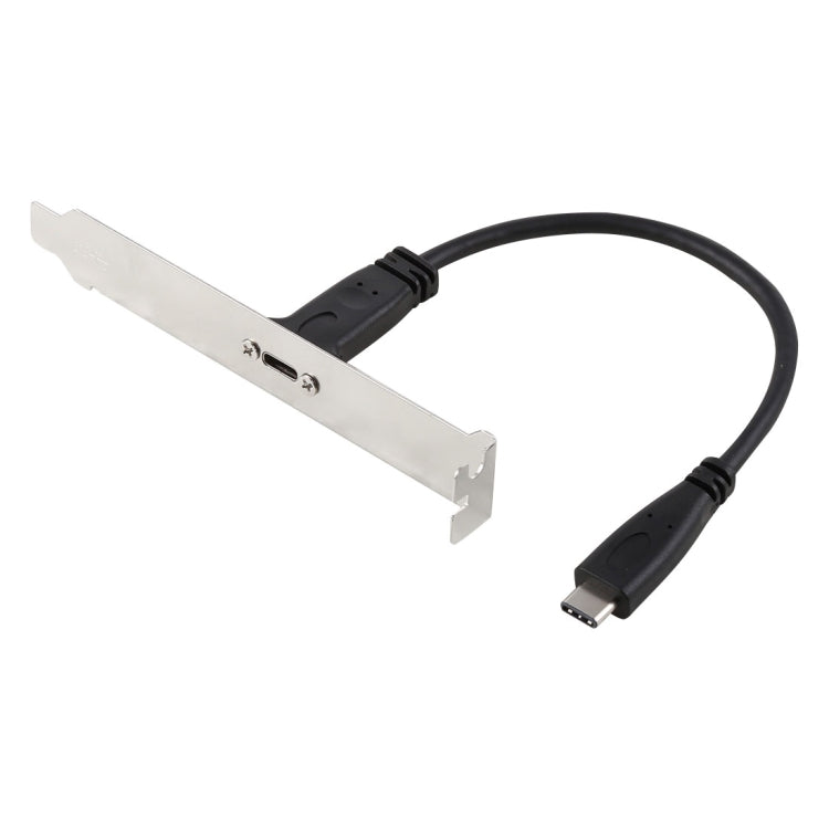 20cm Panel Bracket Header USB-C / Type-C Female to Male Extension
