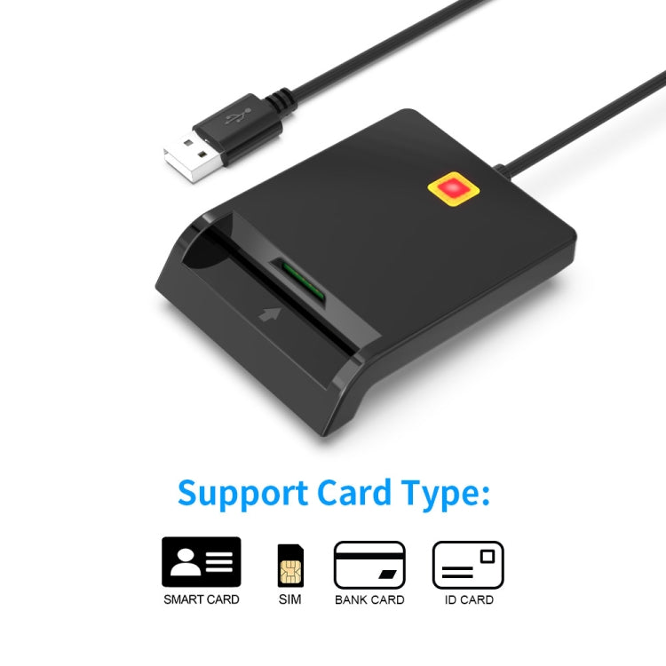 Rcoketek CR301 Smart CAC Card Reader USB 2.0 Bank Card... – Bulky Mart