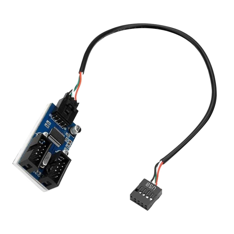Rocketek HC427 9 Pin USB2.0 HUB Adapter One-to-Two Splitter Circuit